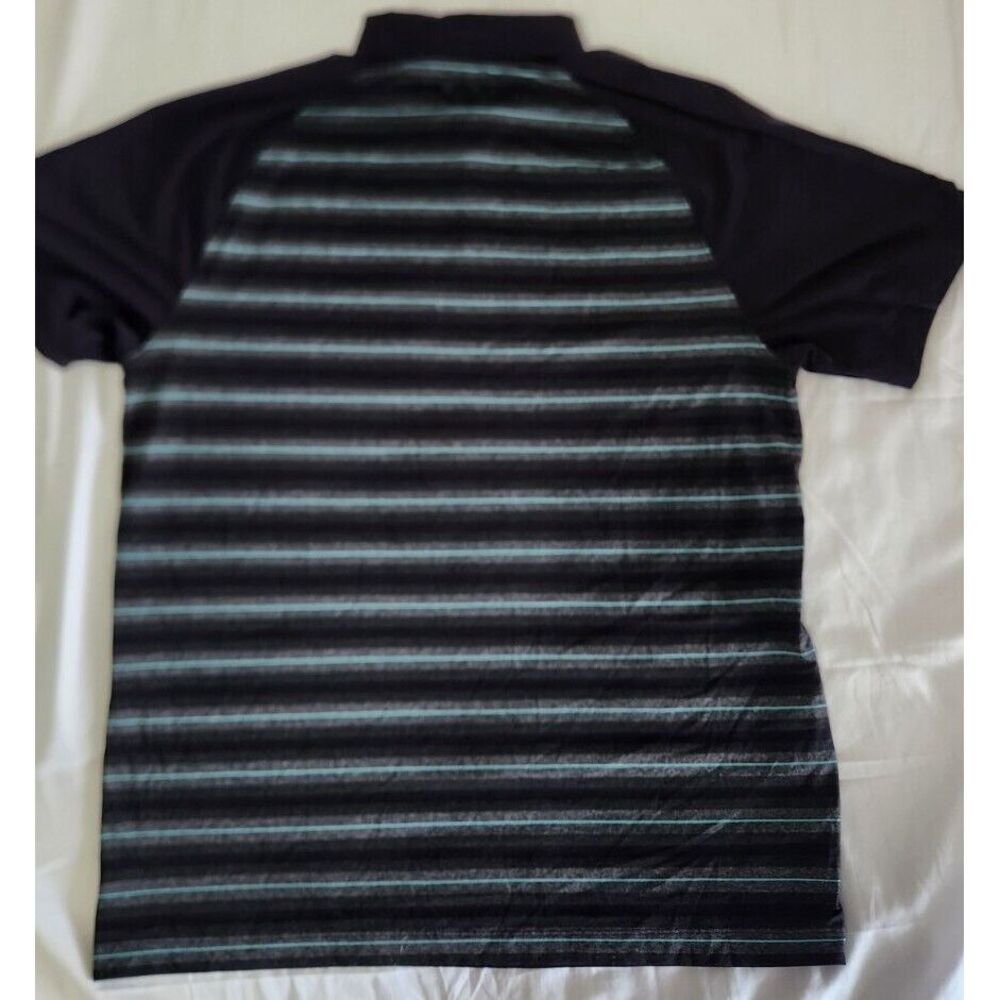 Under Armour Shirt Mens L Black Gray Loose Fit Short Sleeve Polo Golf Heat Gear - Picture 6 of 7